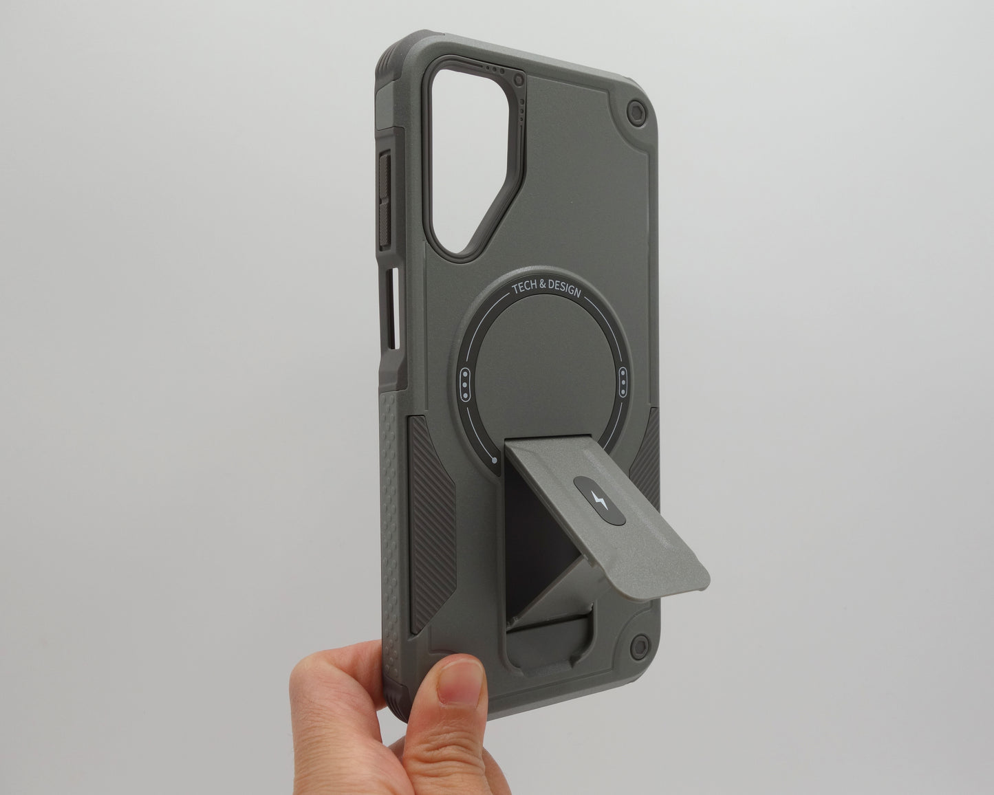 Estuche anticaida de 2 piezas y pata de soporte para Samsung