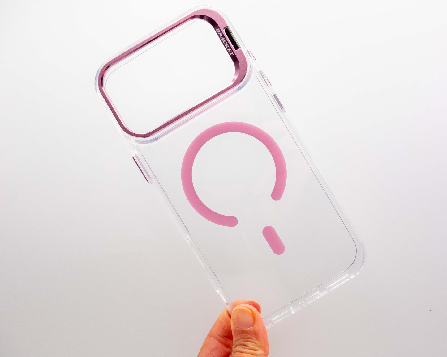 Estuche con aro magnético y bracket de soporte para iPhone