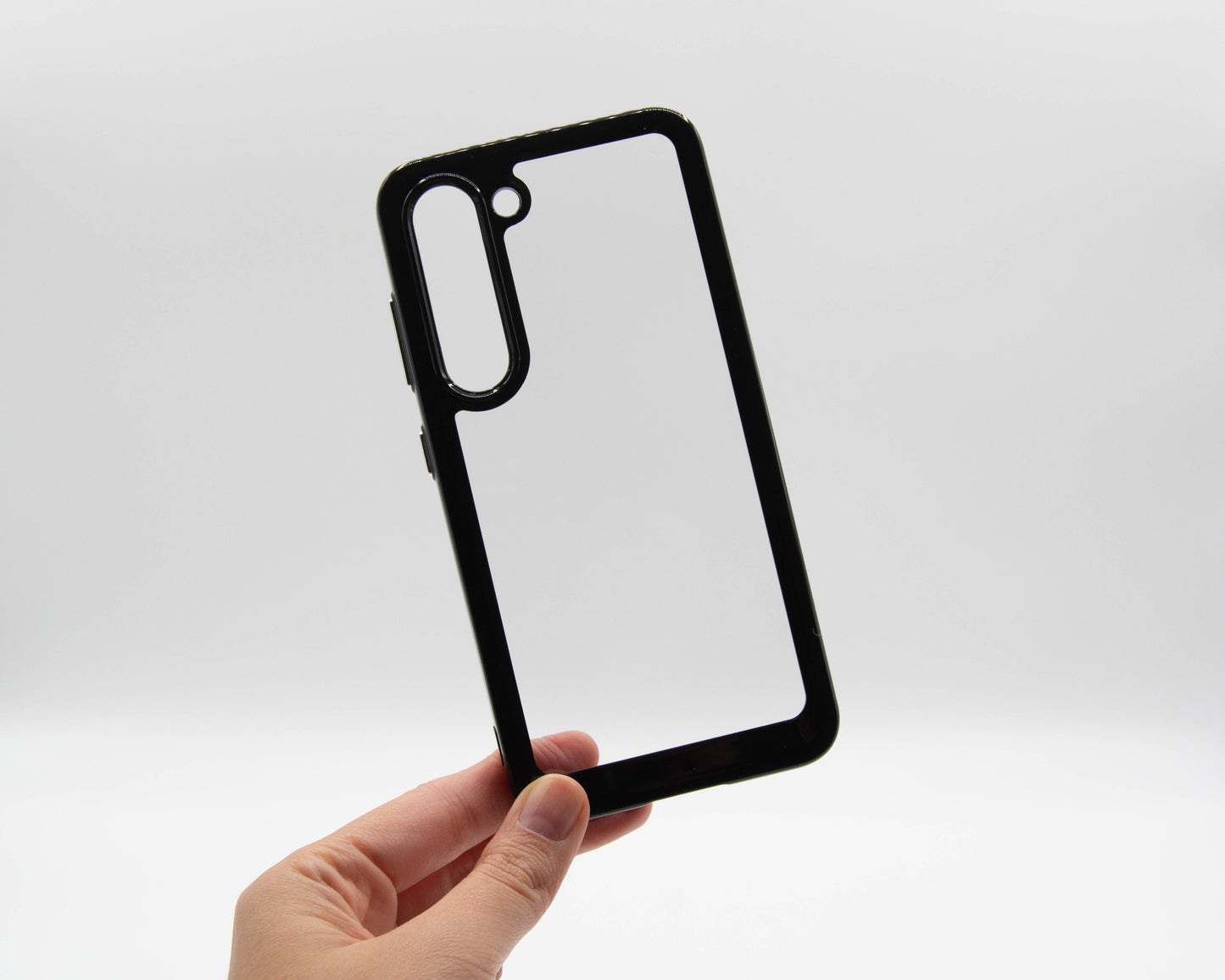 Estuche transparente con orilla, para Samsung