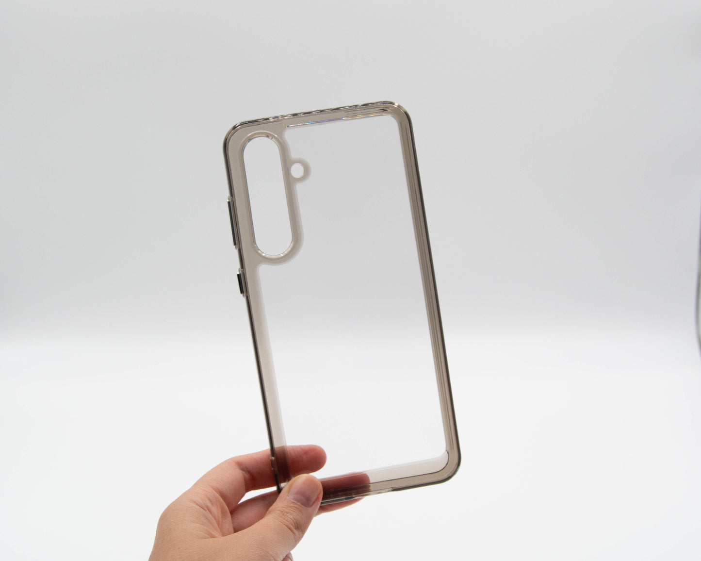 Estuche transparente con orilla, para Samsung