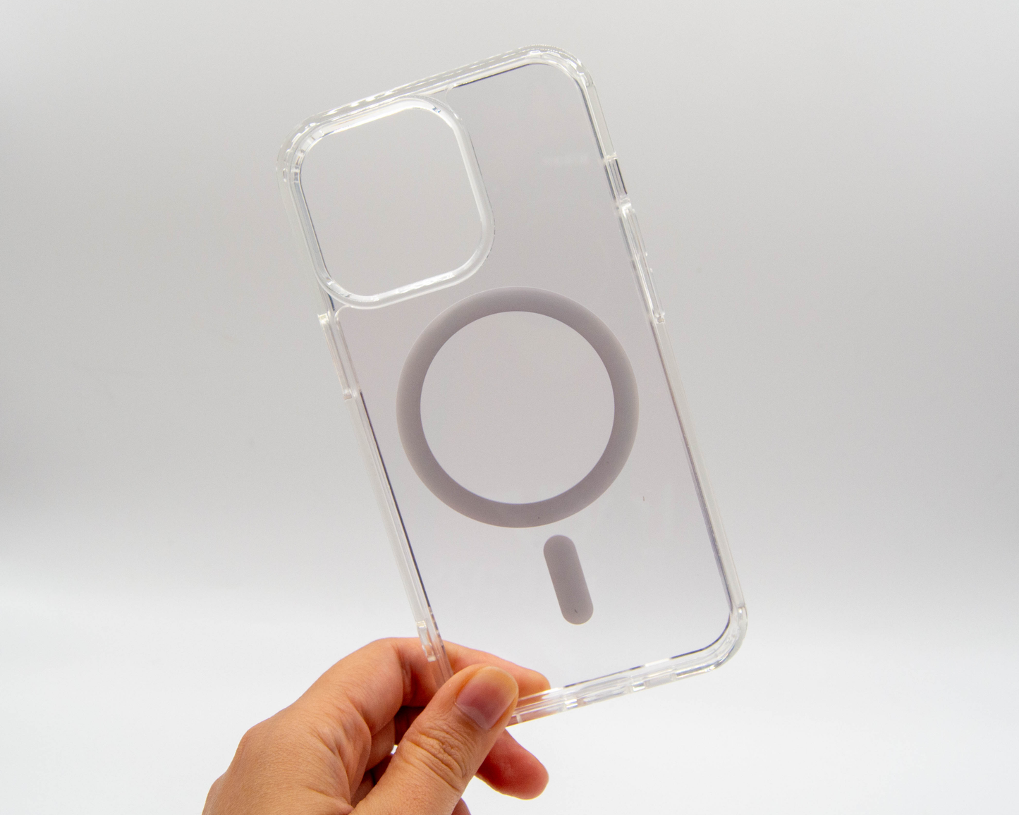 Estuche premium transparente compatible con MagSafe