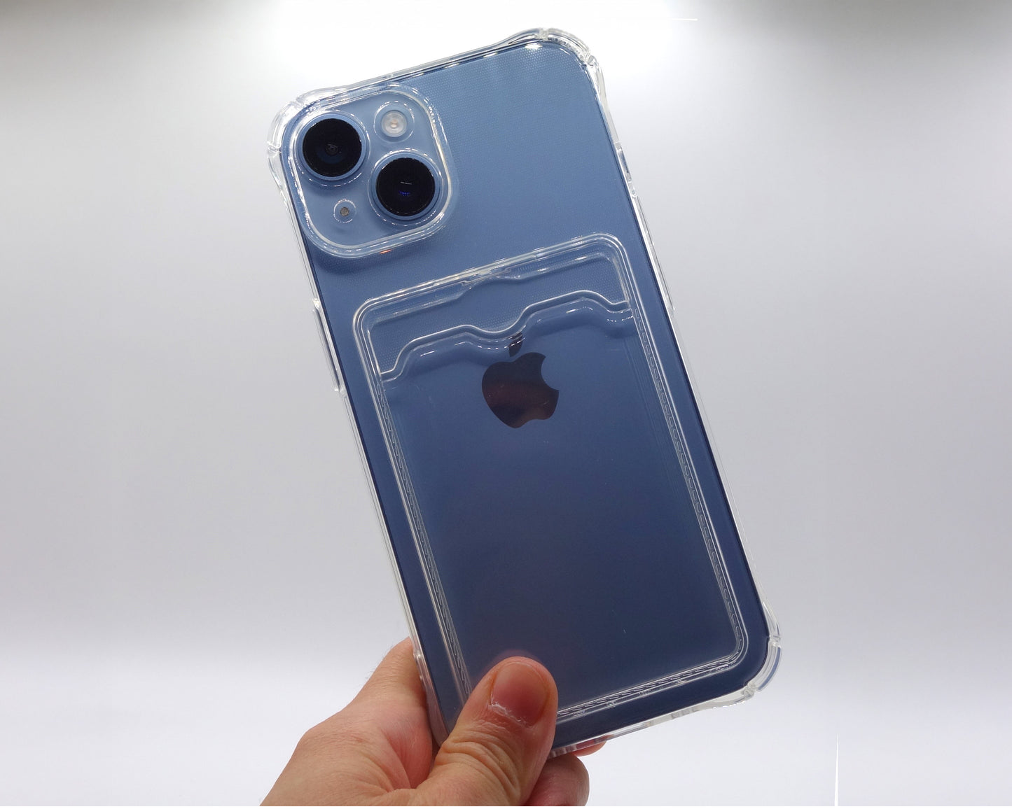 Estuche transparente con bolsillo para fotografía/tarjetas