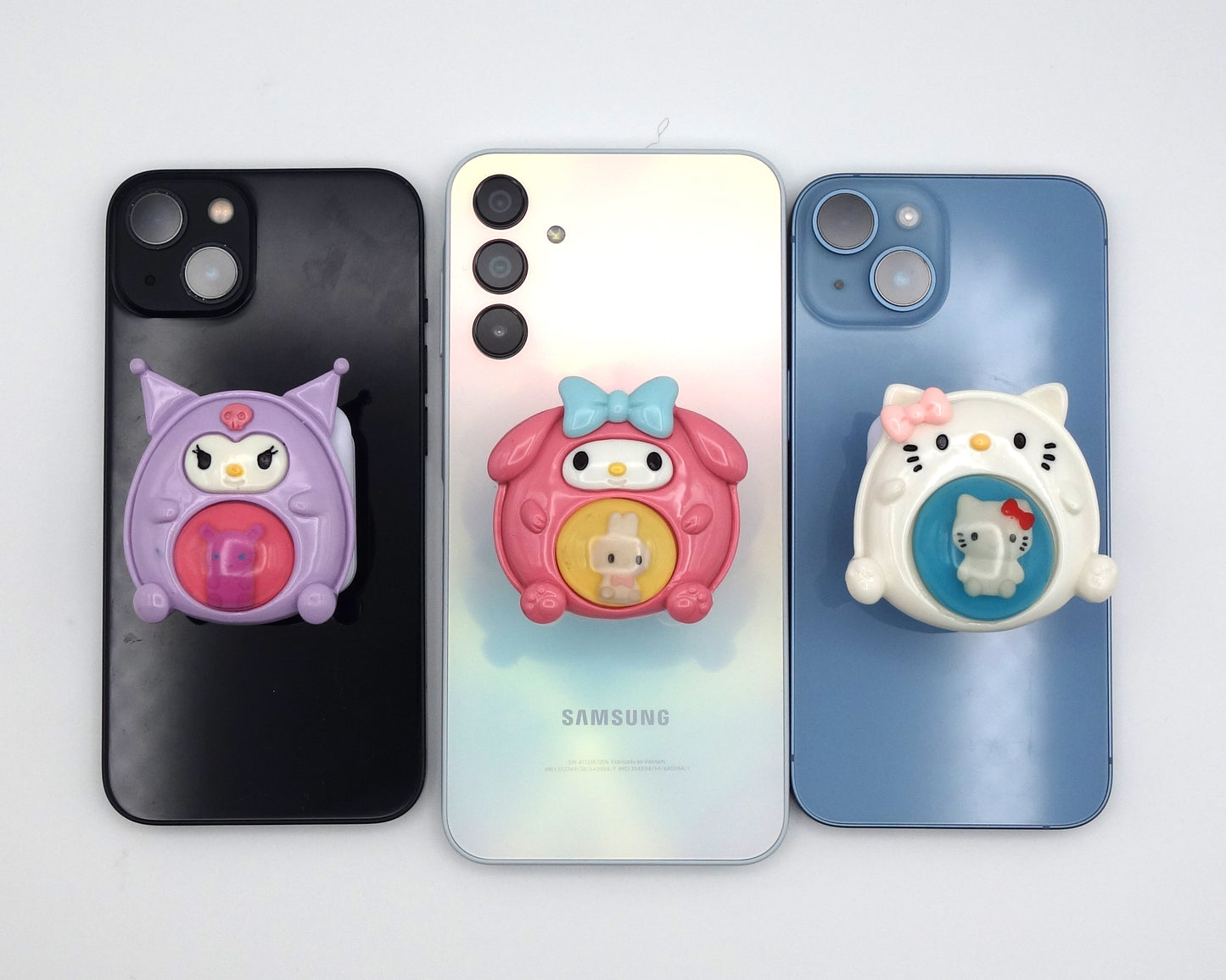 Pop socket de sticker con espejo