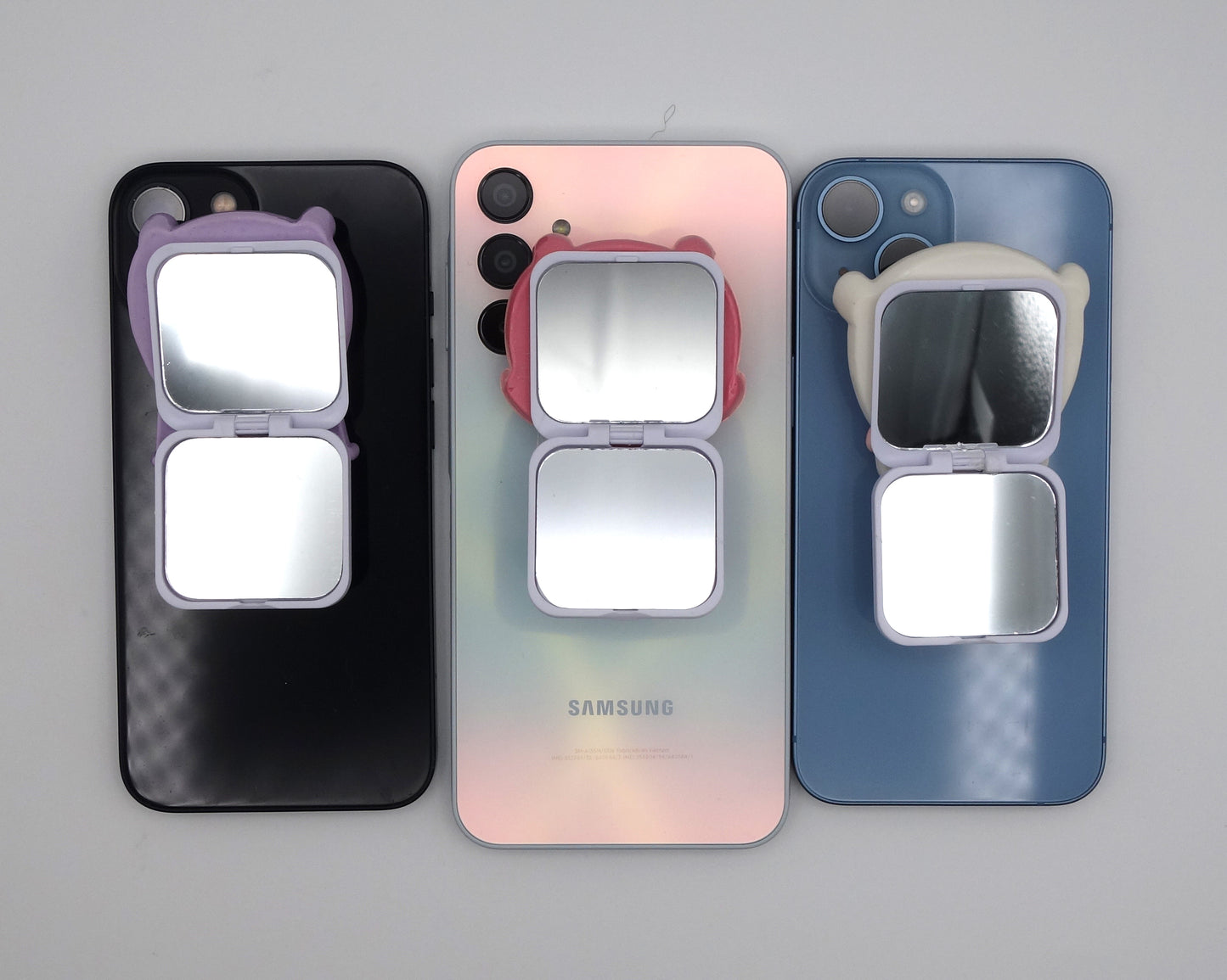 Pop socket de sticker con espejo