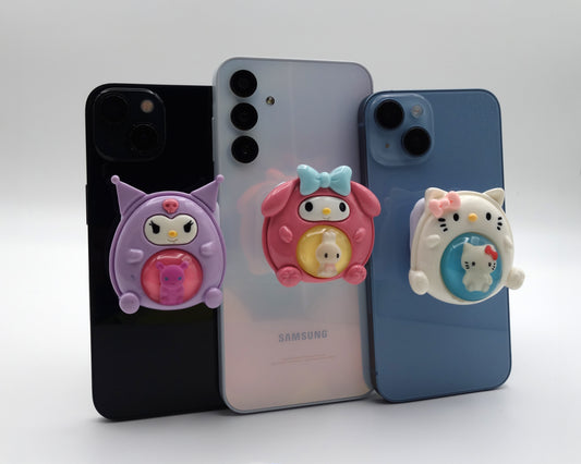 Pop socket de sticker con espejo