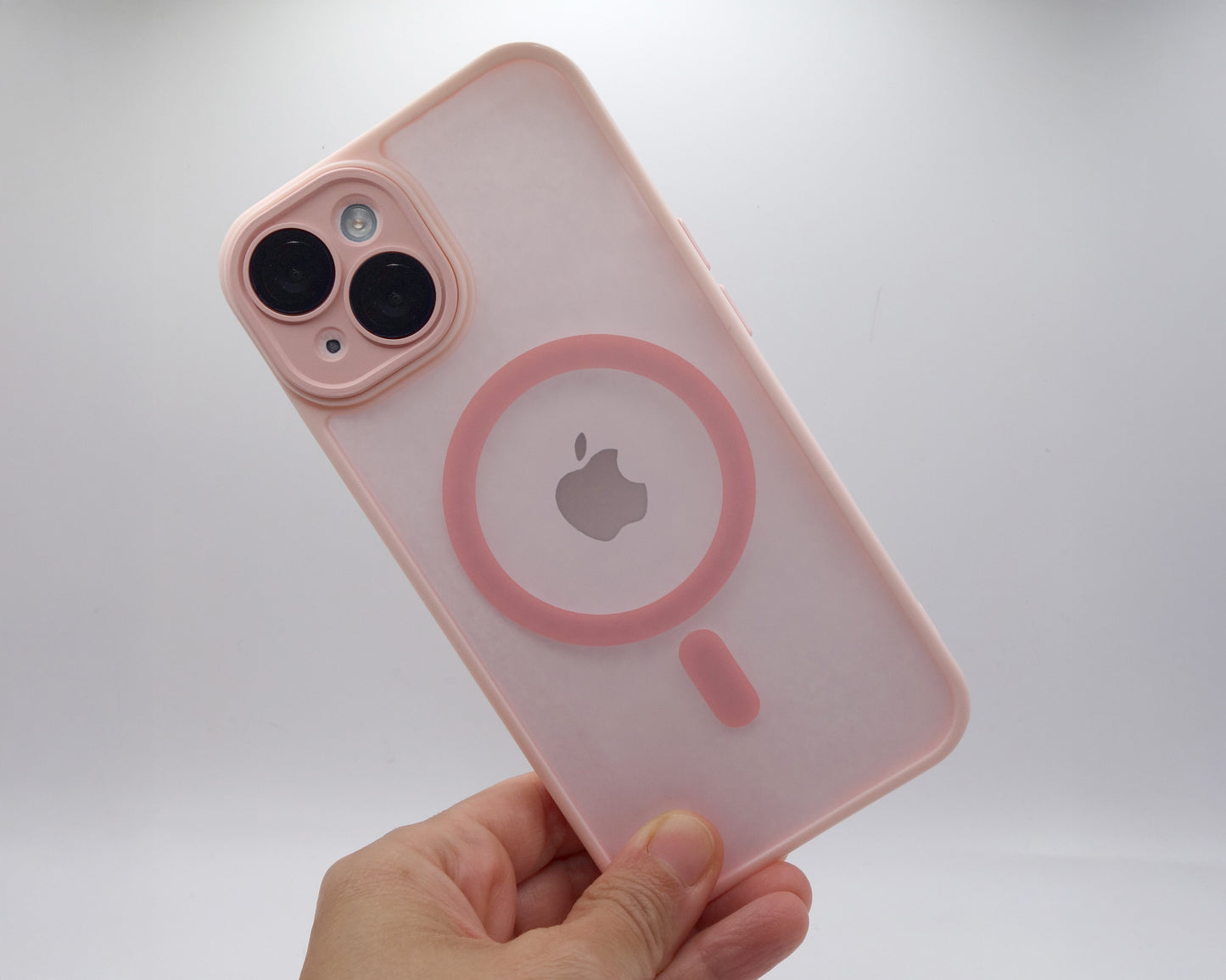 Estuche nevado de colores compatible con MagSafe