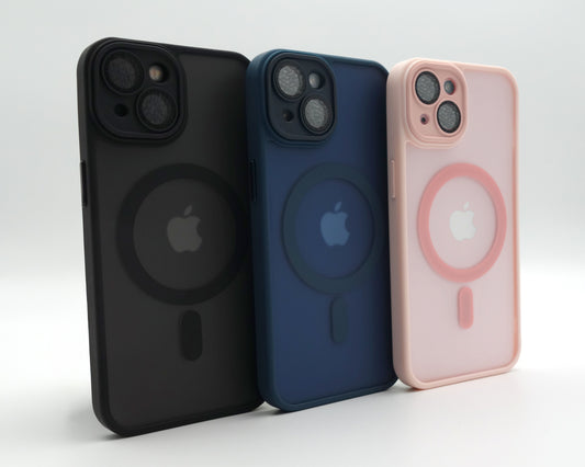 Estuche nevado de colores compatible con MagSafe