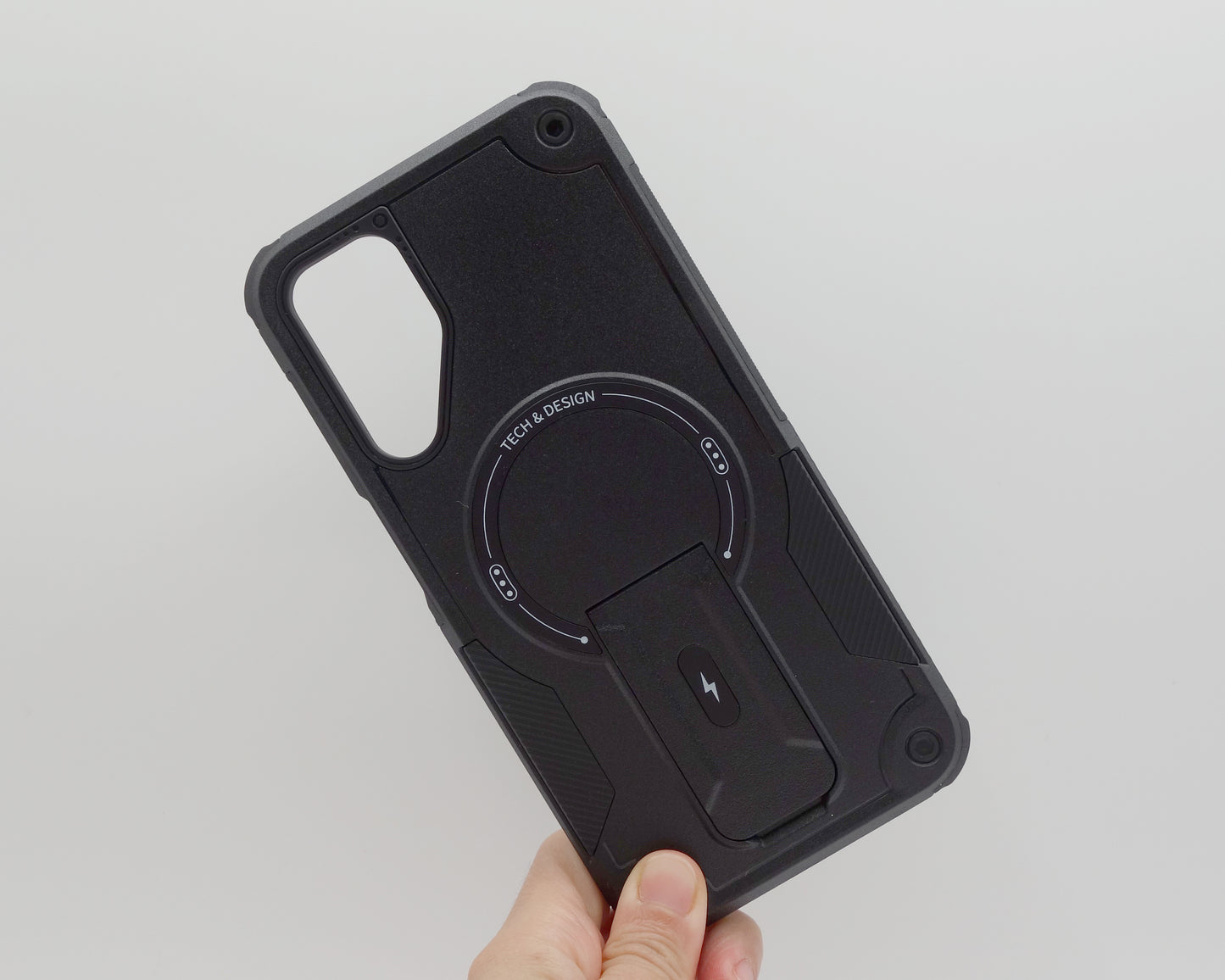 Estuche anticaida de 2 piezas y pata de soporte para Samsung