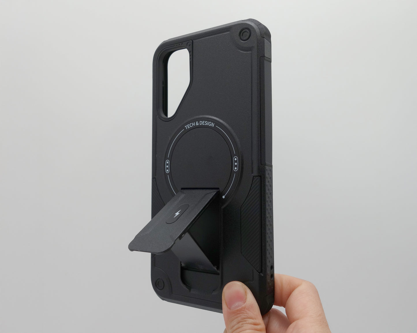 Estuche anticaida de 2 piezas y pata de soporte para Samsung