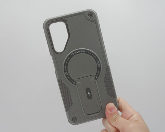 Estuche anticaida de 2 piezas y pata de soporte para Samsung