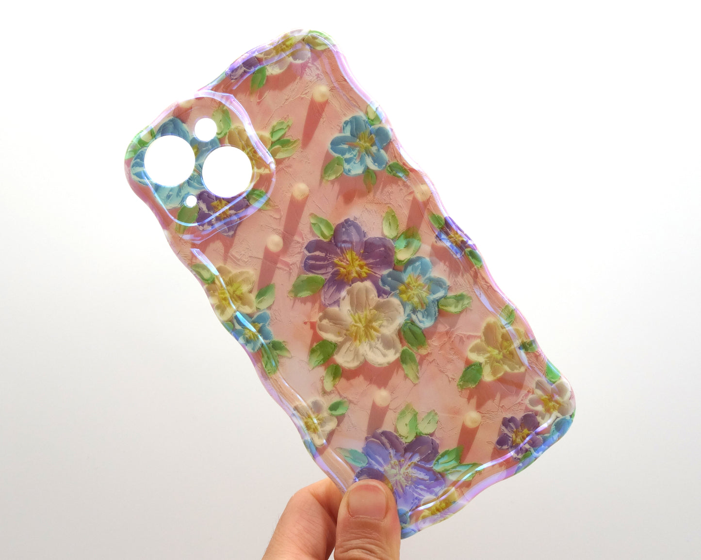 Estuche floral con efecto 3D