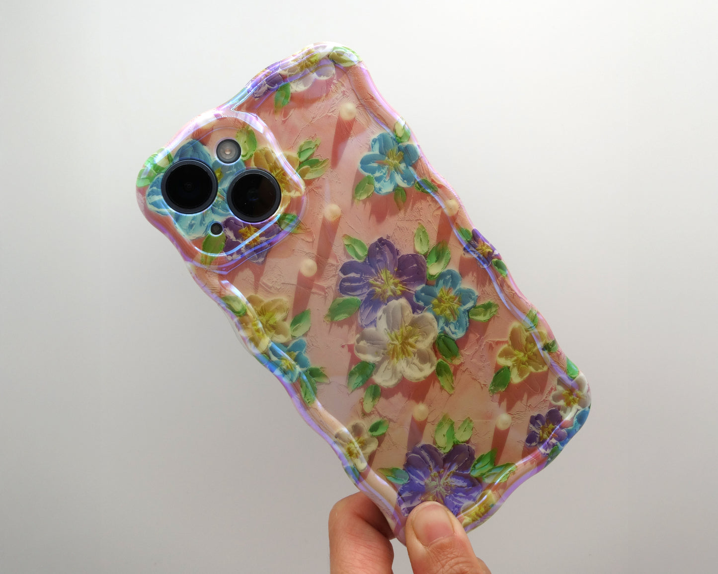 Estuche floral con efecto 3D
