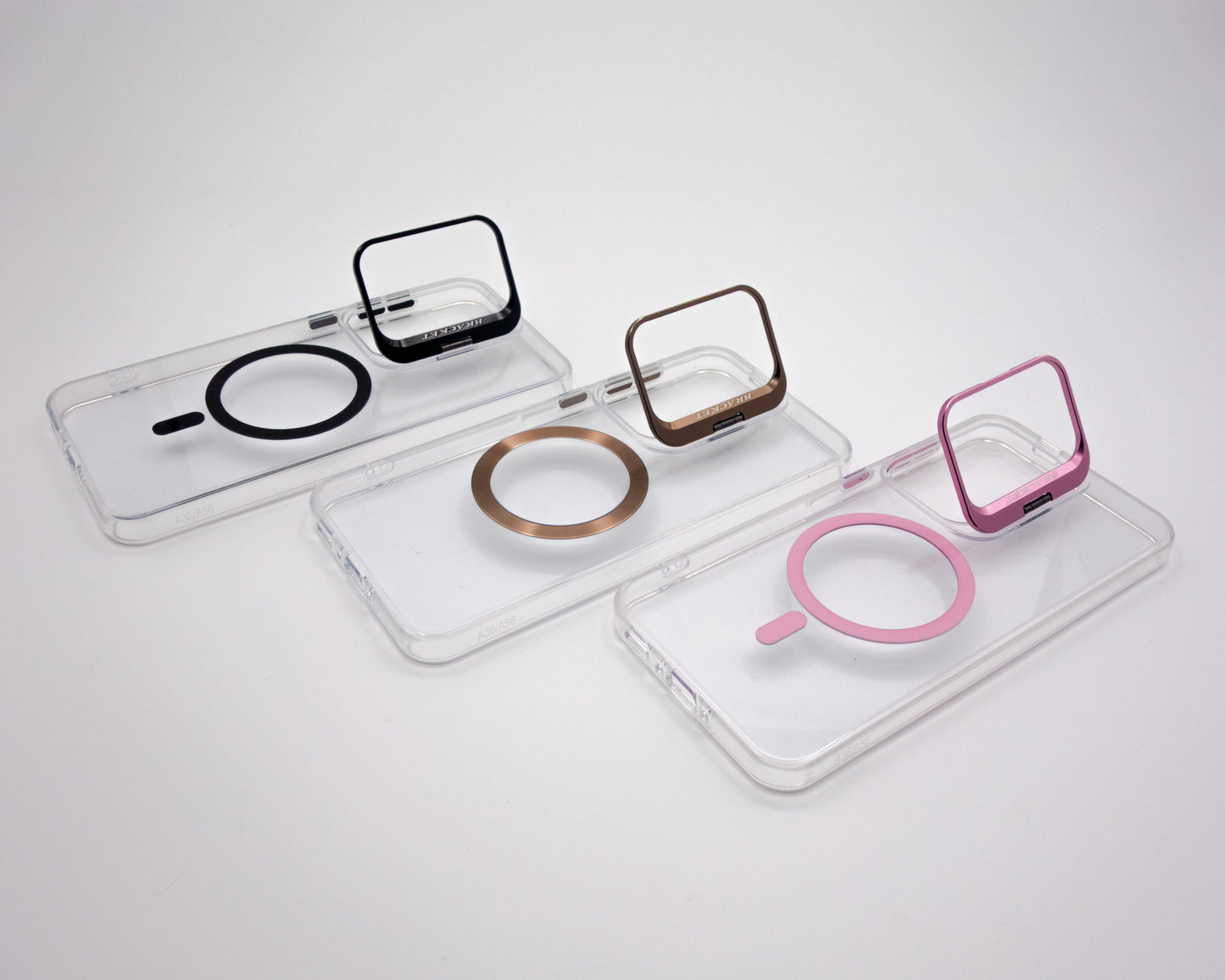 Estuche con aro magnético y bracket de soporte para Samsung