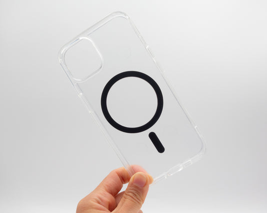 Estuche premium flexible con aro magnético para iPhone