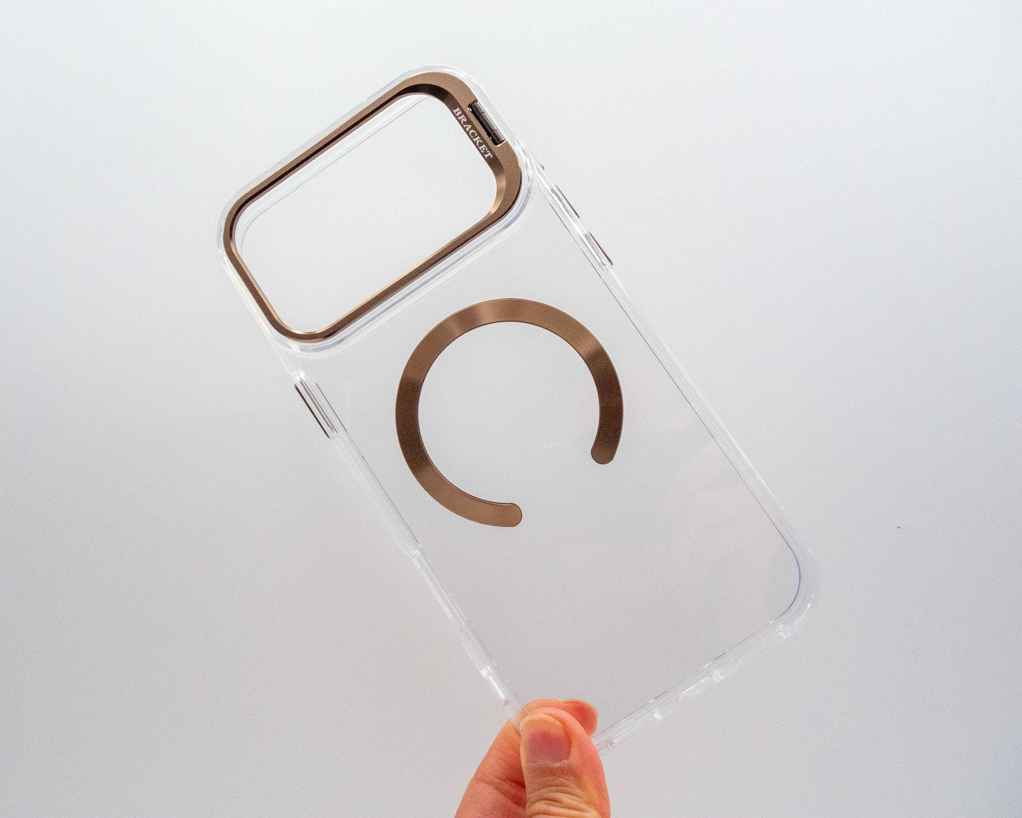 Estuche con aro magnético y bracket de soporte para iPhone