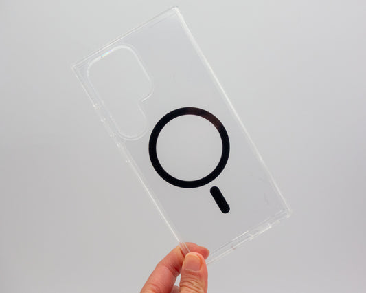 Estuche premium flexible con aro magnético para Samsung