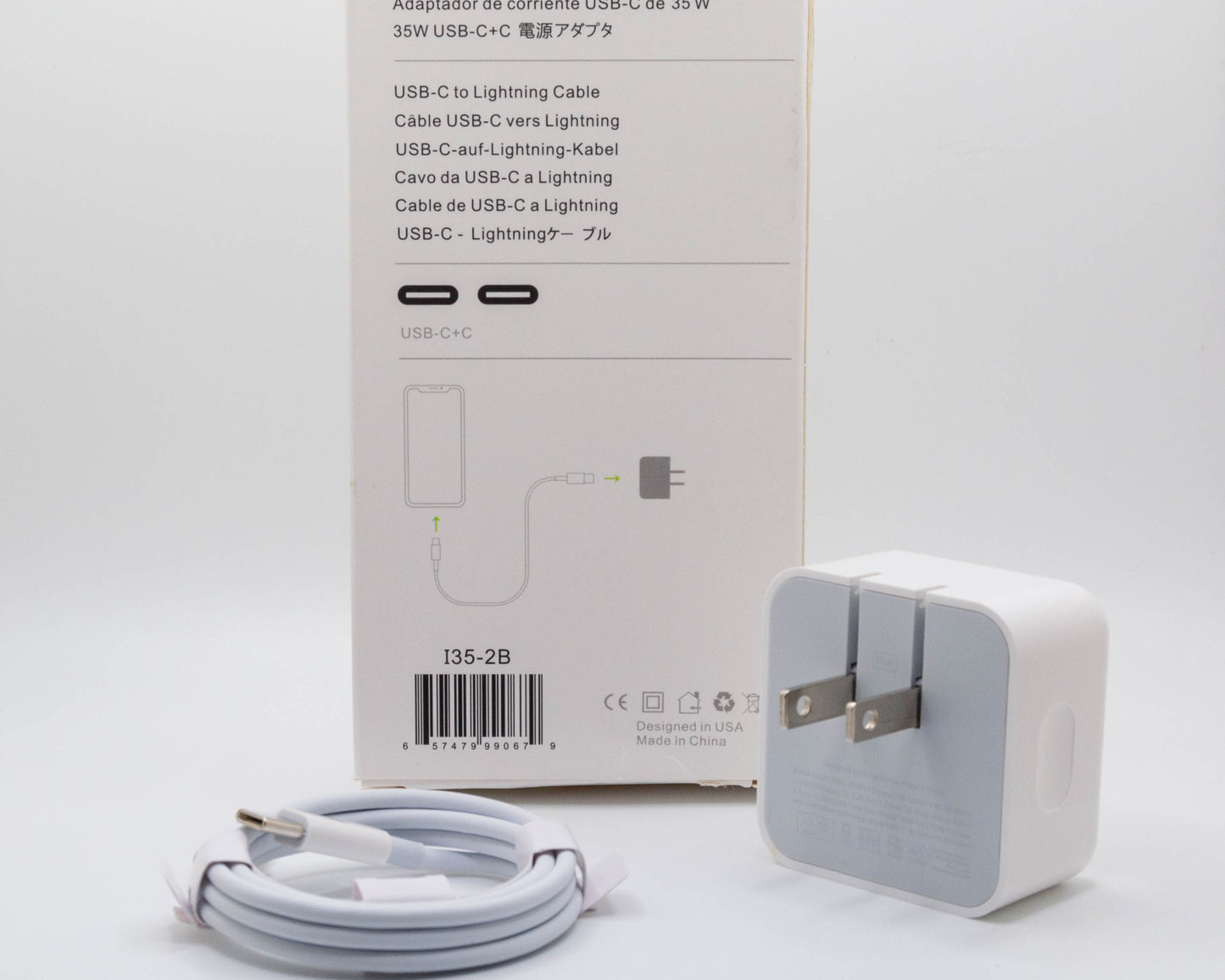 Adaptador de corriente 35W USB C a Lightning